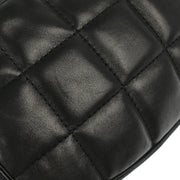 Chanel 2001-2003 Black Lambskin Choco Bar Fringe Handbag