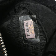 Chanel 2001-2003 Black Lambskin Choco Bar Fringe Handbag