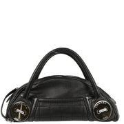 Chanel 2004-2005 Black Caviar Choco Bar Handbag