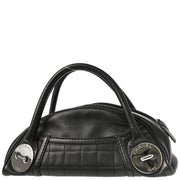 Chanel 2004-2005 Black Caviar Choco Bar Handbag