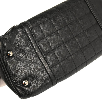 Chanel Black Caviar Choco Bar Handbag