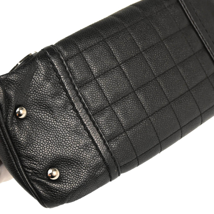 Chanel 2004-2005 Black Caviar Choco Bar Handbag