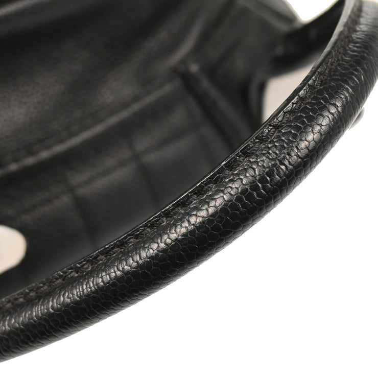 Chanel 2004-2005 Black Caviar Choco Bar Handbag