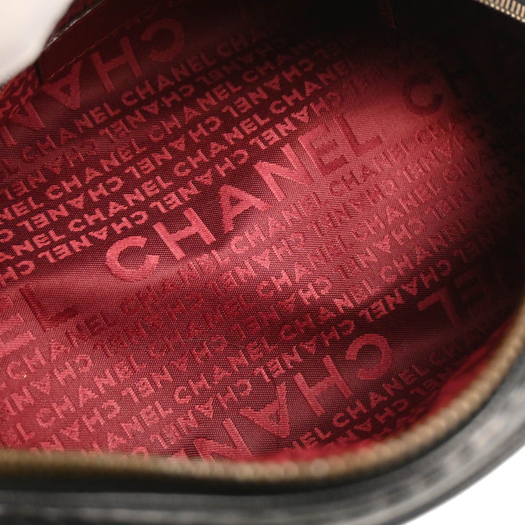 Chanel 2004-2005 Black Caviar Choco Bar Handbag