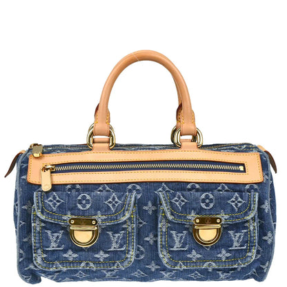 Louis Vuitton Blue Monogram Denim Neo Speedy Handbag M95019