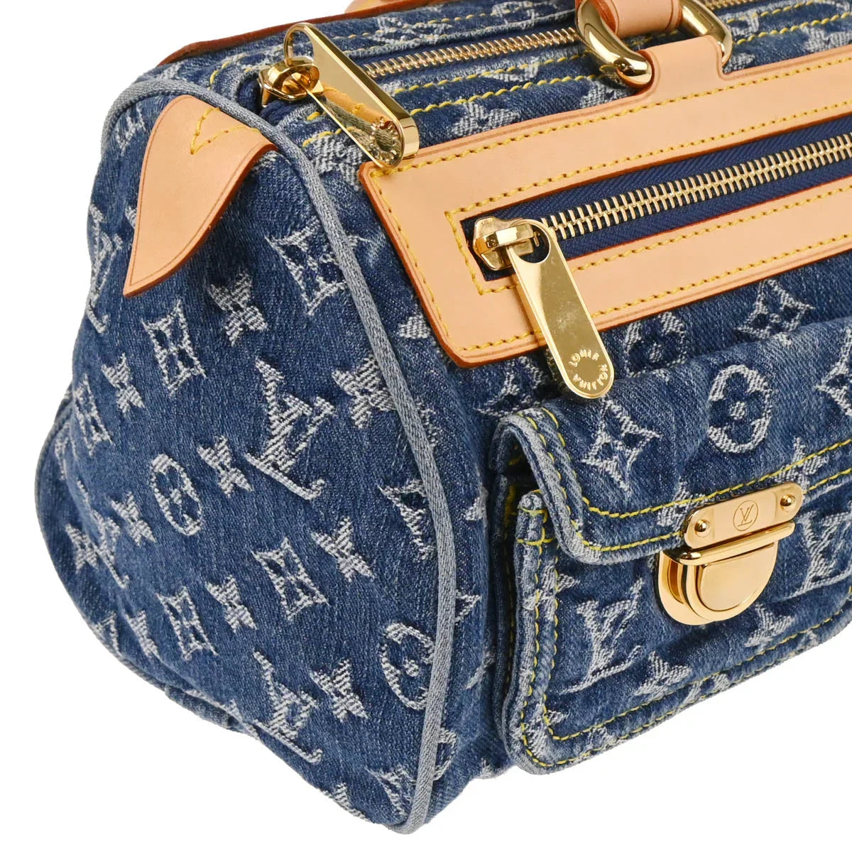 Louis Vuitton Blue Monogram Denim Neo Speedy Handbag M95019