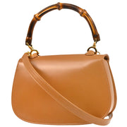 Gucci Brown Bamboo 2way Shoulder Handbag