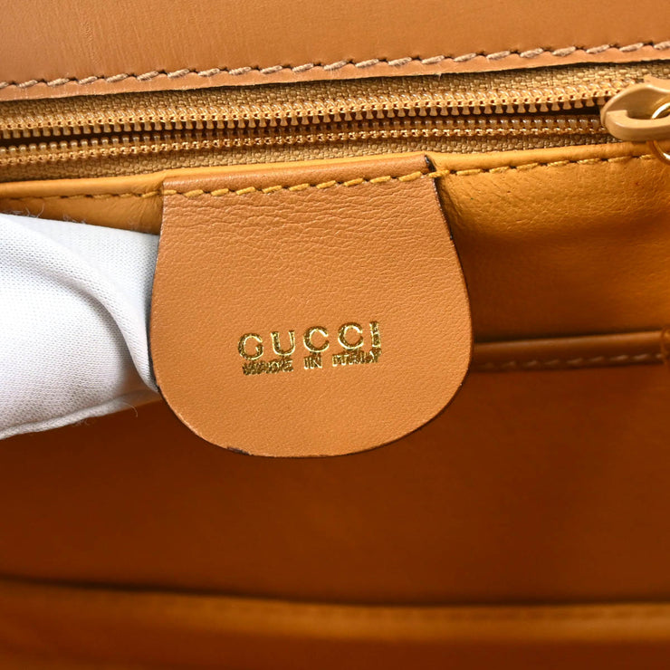 Gucci Brown Bamboo 2way Shoulder Handbag