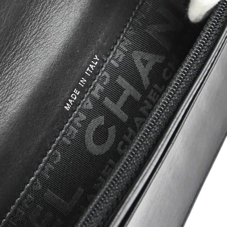Chanel 2005-2006 Black Lambskin Wallet