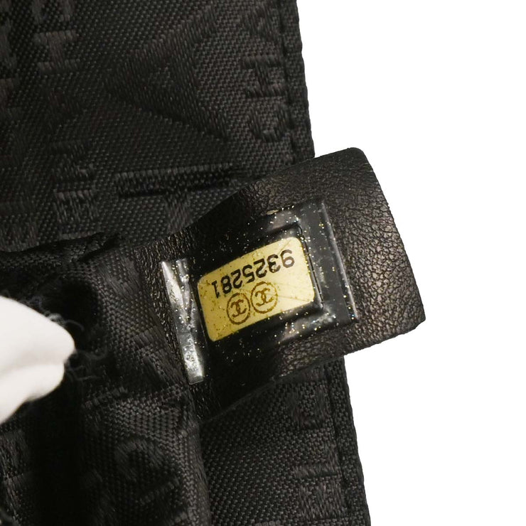 Chanel 2004-2005 Black Satin Lipstick Classic Single Flap Shoulder Bag