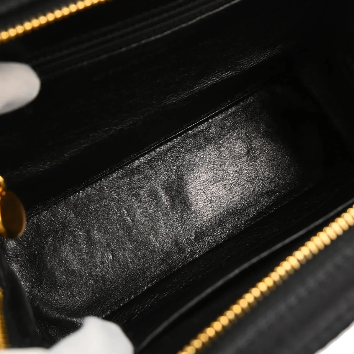 Chanel 1996-1997 Black Satin Handbag
