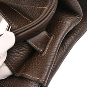 Hermes 2005 Chocolat Taurillon Clemence Shoulder Birkin Handbag