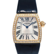 Cartier * La Dona Ref.WE600651 Quartz Watch 18KPG Diamond Black