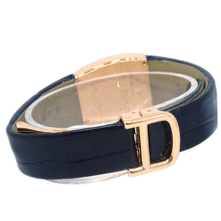 Cartier * La Dona Ref.WE600651 Quartz Watch 18KPG Diamond Black
