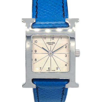 Hermes H Watch HH1.210 Quartz Watch SS Blue
