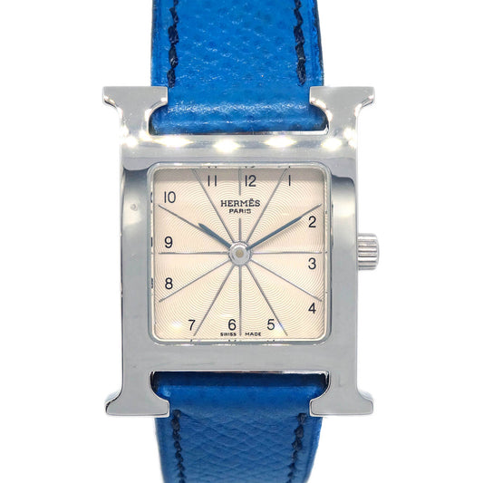 Hermes H Watch HH1.210 Quartz Watch SS Blue