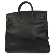 Hermes 1998 Black Ardennes Haut a Courroies 40 Handbag