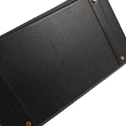 Hermes 1998 Black Ardennes Haut a Courroies 40 Handbag