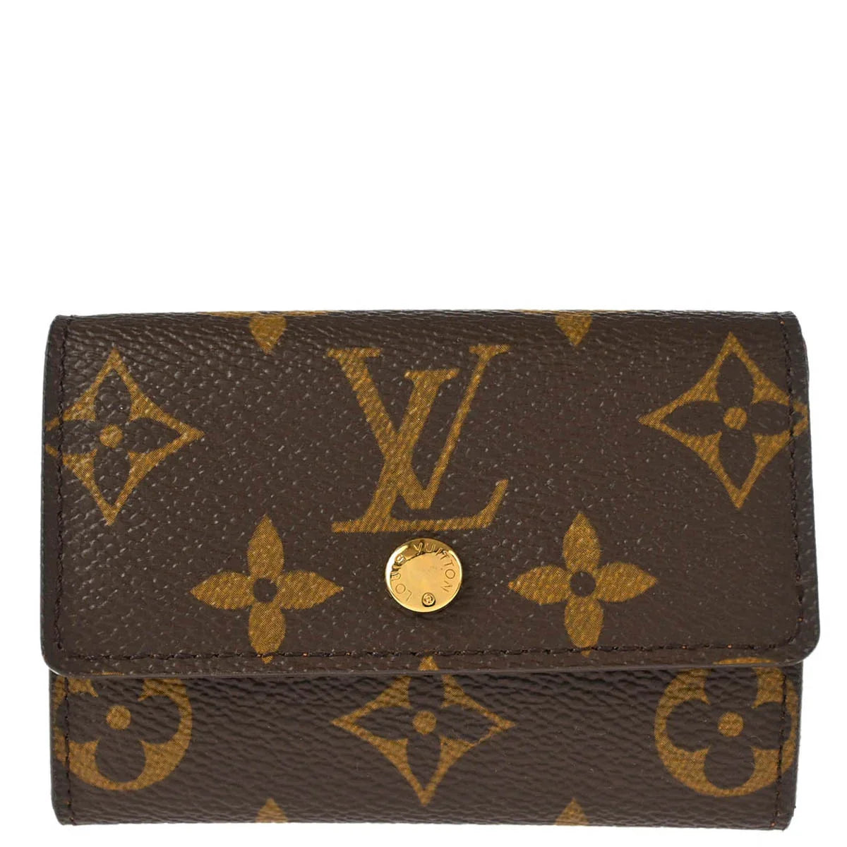 Louis Vuitton 2006 Monogram Porte Monnaie Plat Coin Case Wallet M61930