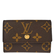 Louis Vuitton 2006 Monogram Porte Monnaie Plat Coin Case Wallet M61930
