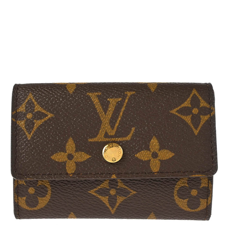 Louis Vuitton 2006 Monogram Porte Monnaie Plat Coin Case Wallet M61930