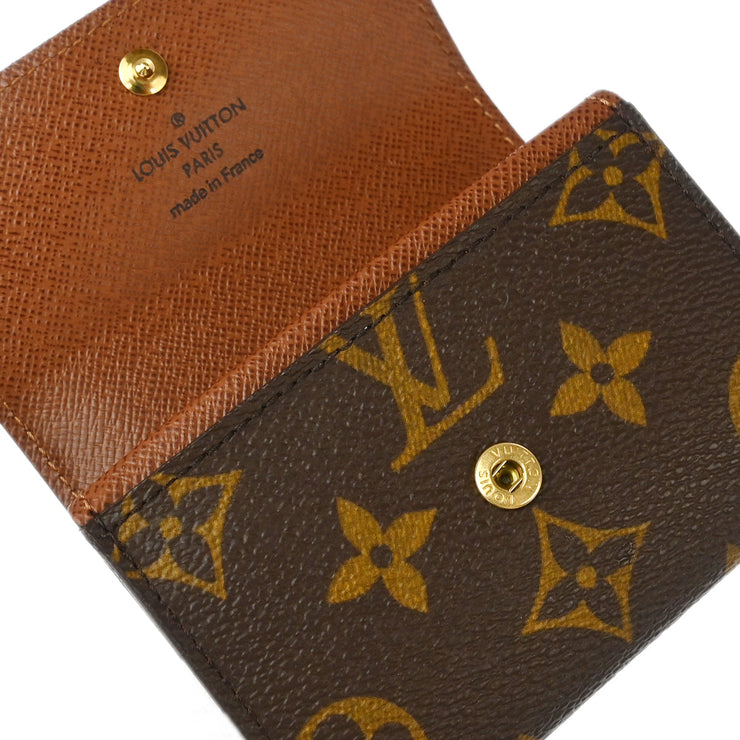 Louis Vuitton 2006 Monogram Porte Monnaie Plat Coin Case Wallet M61930