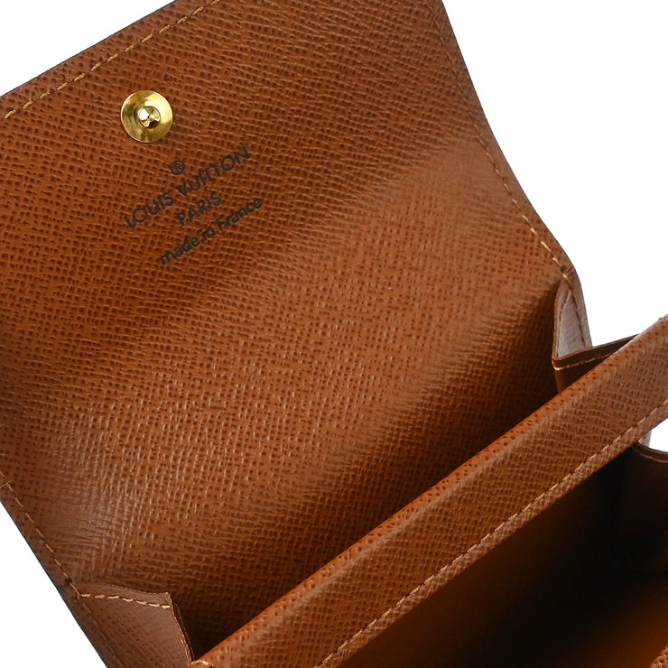 Louis Vuitton 2006 Monogram Porte Monnaie Plat Coin Case Wallet M61930