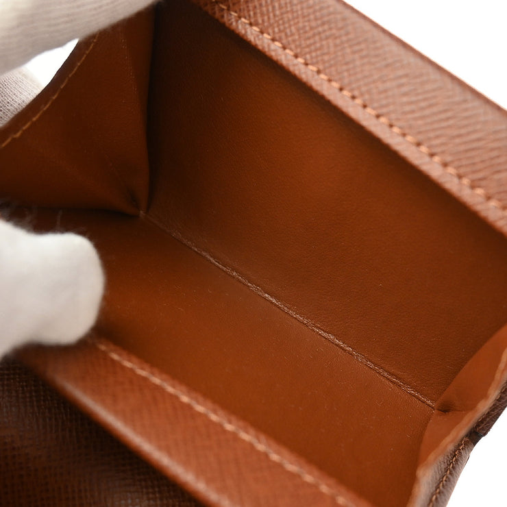 Louis Vuitton 2006 Monogram Porte Monnaie Plat Coin Case Wallet M61930