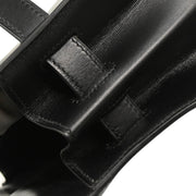 Hermes 1998 Black Box Calf Kelly 32 Sellier Handbag