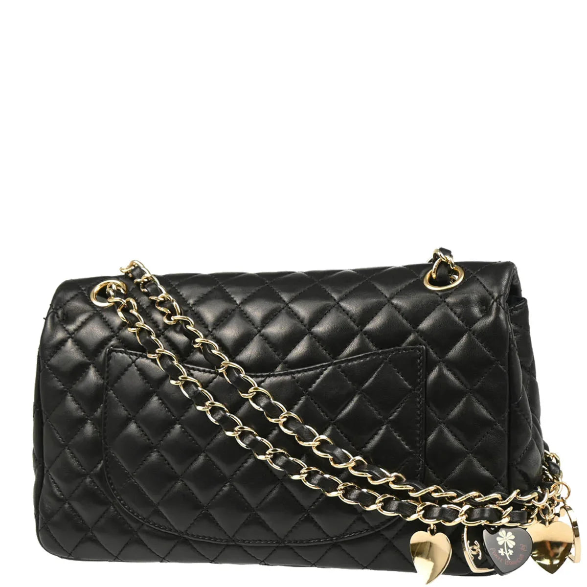 Chanel 2009-2010 Black Lambskin Valentine Shoulder Bag