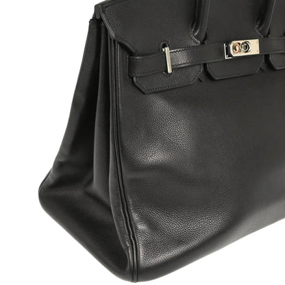 Hermes Black Evercalf Birkin 35 Handbag
