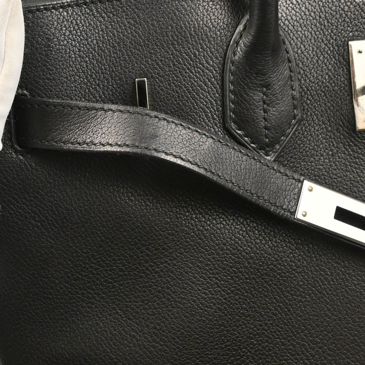 Hermes 2006 Black Evercalf Birkin 35 Handbag
