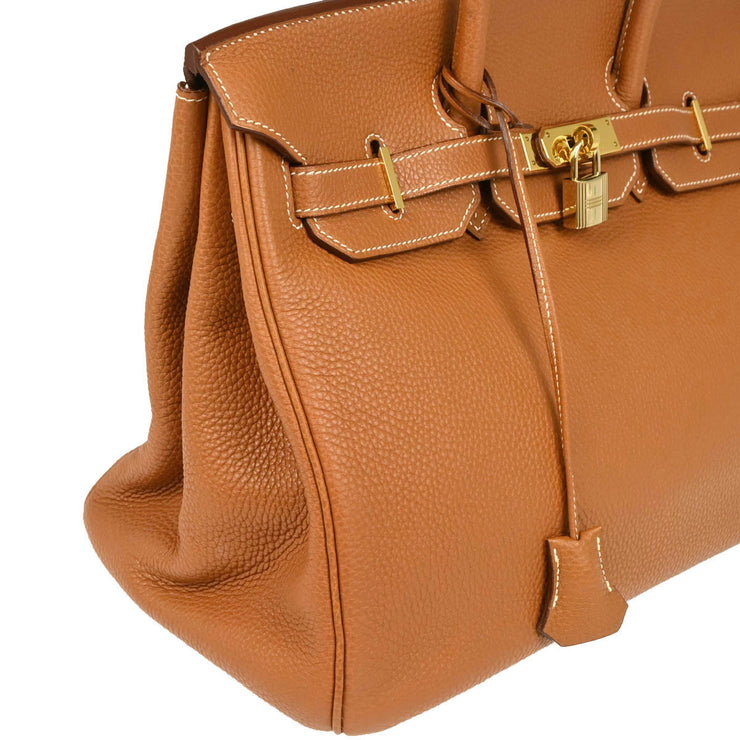 Hermes 2005 Gold Togo Birkin 35 Handbag