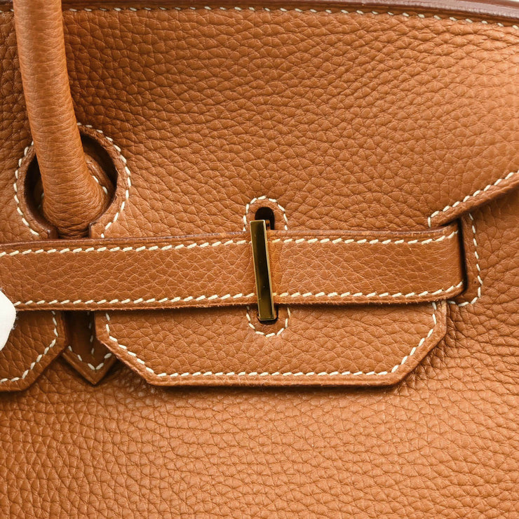 Hermes 2005 Gold Togo Birkin 35 Handbag