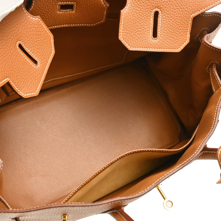 Hermes 2005 Gold Togo Birkin 35 Handbag