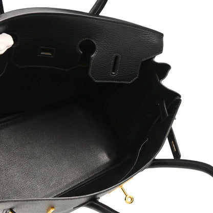 Hermes Black Ardennes Birkin 35 Handbag