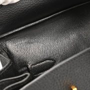 Hermes 2002 Black Ardennes Birkin 35 Handbag