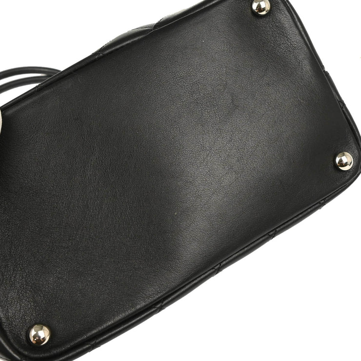 Chanel 2006-2008 Black Calfskin Cambon Ligne Tote Handbag