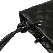 Chanel 2006-2008 Black Calfskin Cambon Ligne Tote Handbag