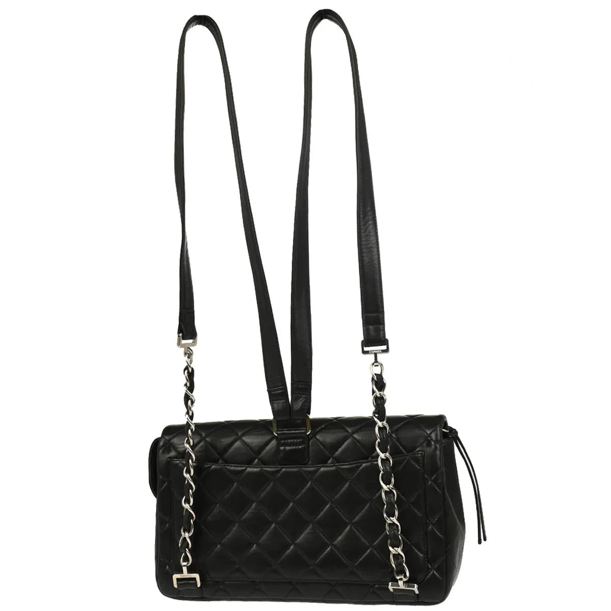 Chanel 1996-1997 Black Lambskin Backpack