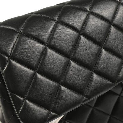 Chanel 1996-1997 Black Lambskin Backpack