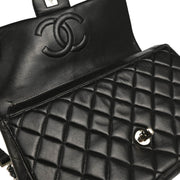 Chanel 1996-1997 Black Lambskin Backpack