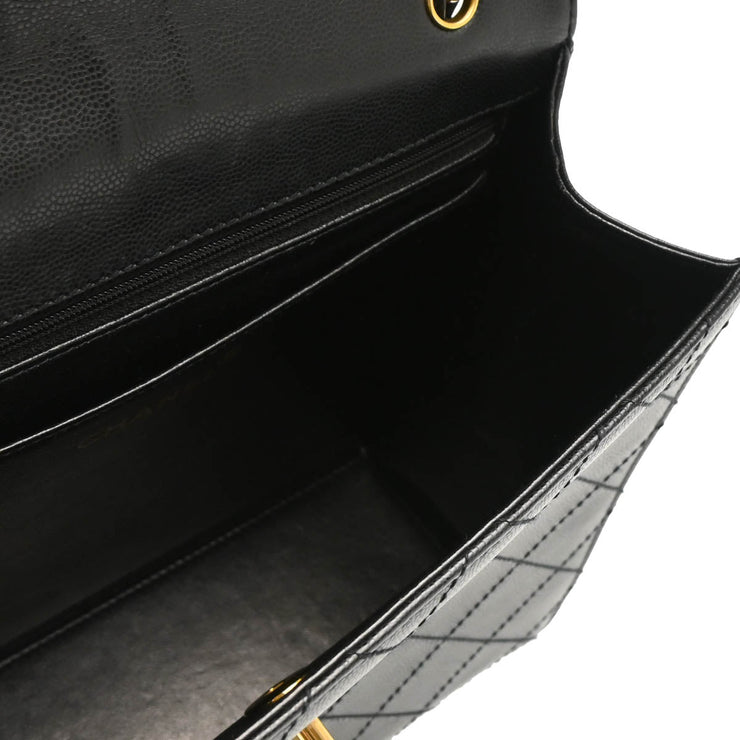 Chanel 1997-1999 Black Caviar Handbag