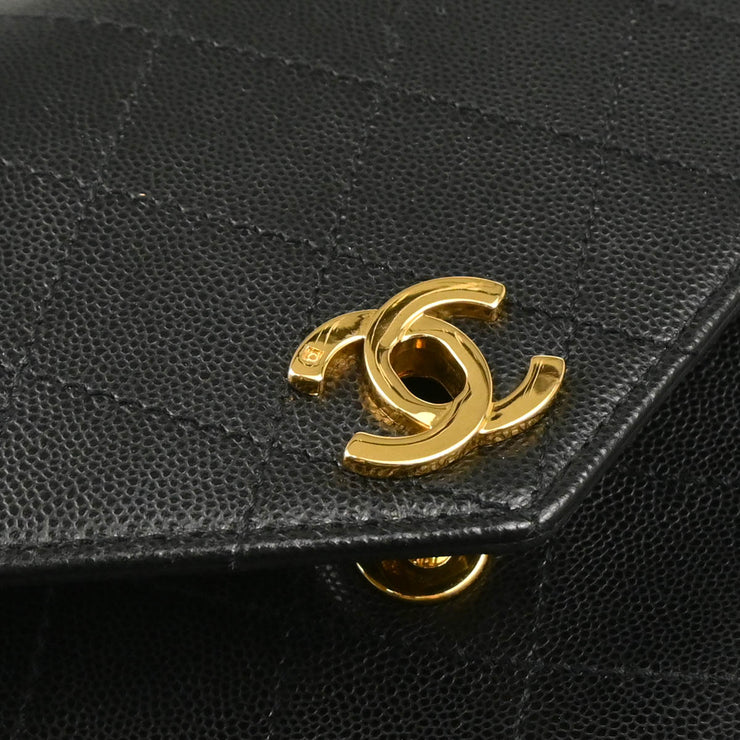 Chanel 1997-1999 Black Caviar Handbag