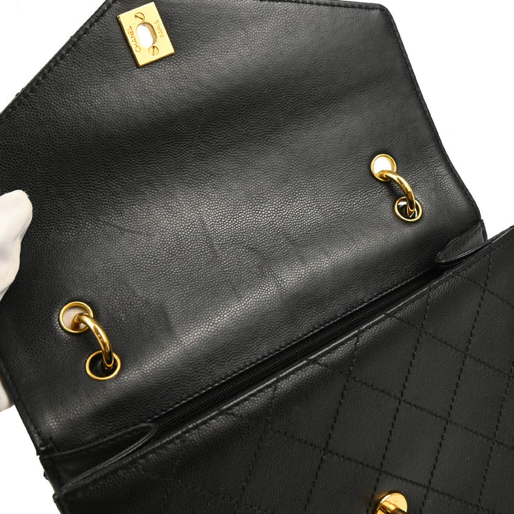 Chanel 1997-1999 Black Caviar Handbag