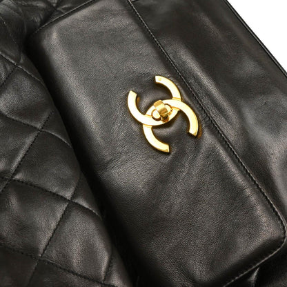Chanel Black Lambskin Drawstring Backpack
