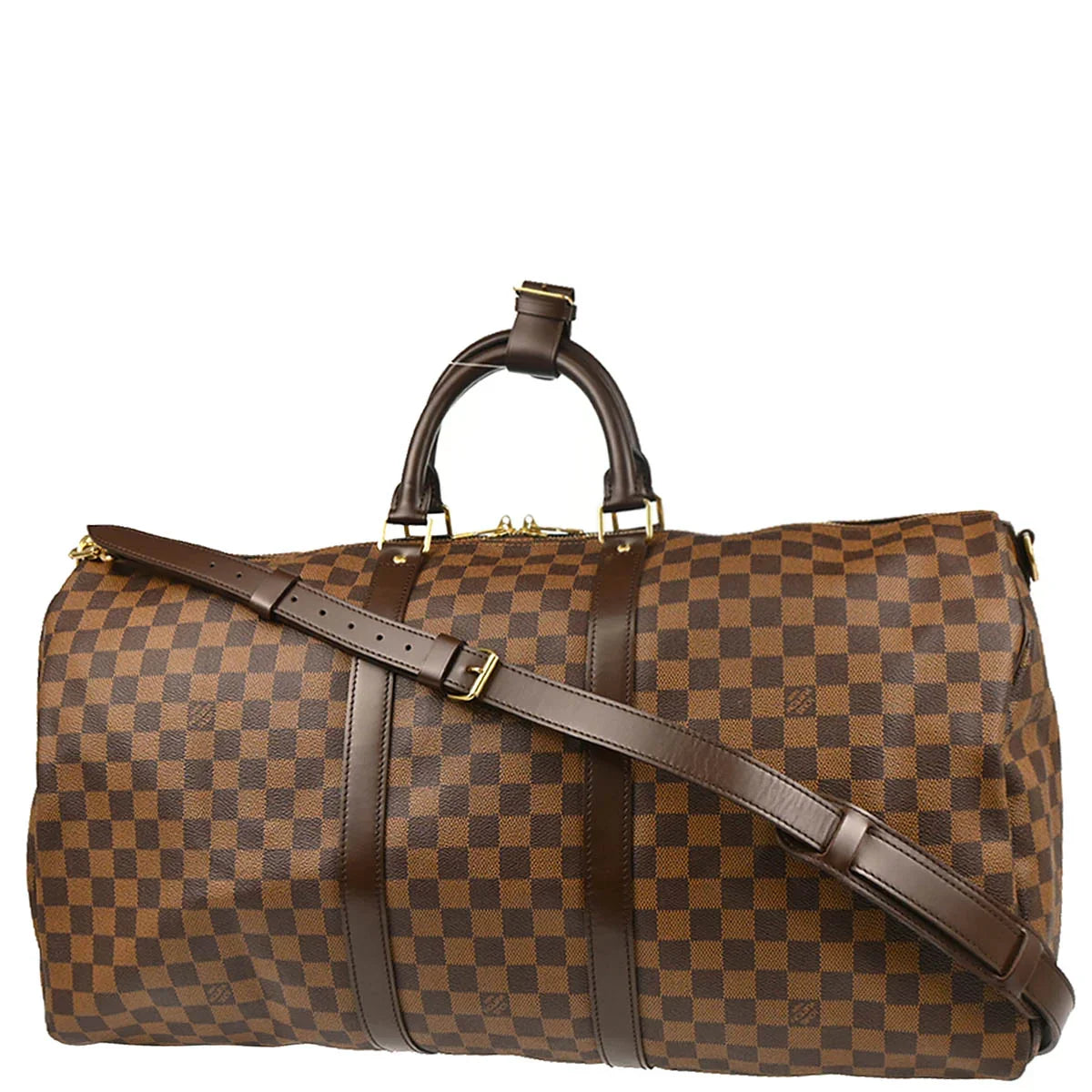 Louis Vuitton 2006 Damier Keepall Bandouliere 55 Duffle Bag N41414