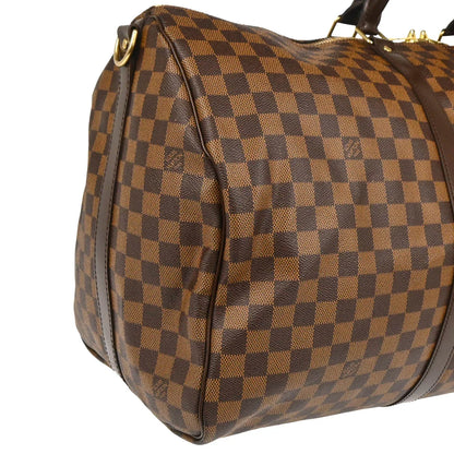 Louis Vuitton 2006 Damier Keepall Bandouliere 55 Duffle Bag N41414