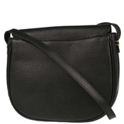 Burberrys Black Leather Crossbody Shoulder Bag