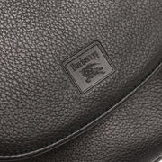 Burberrys Black Leather Crossbody Shoulder Bag